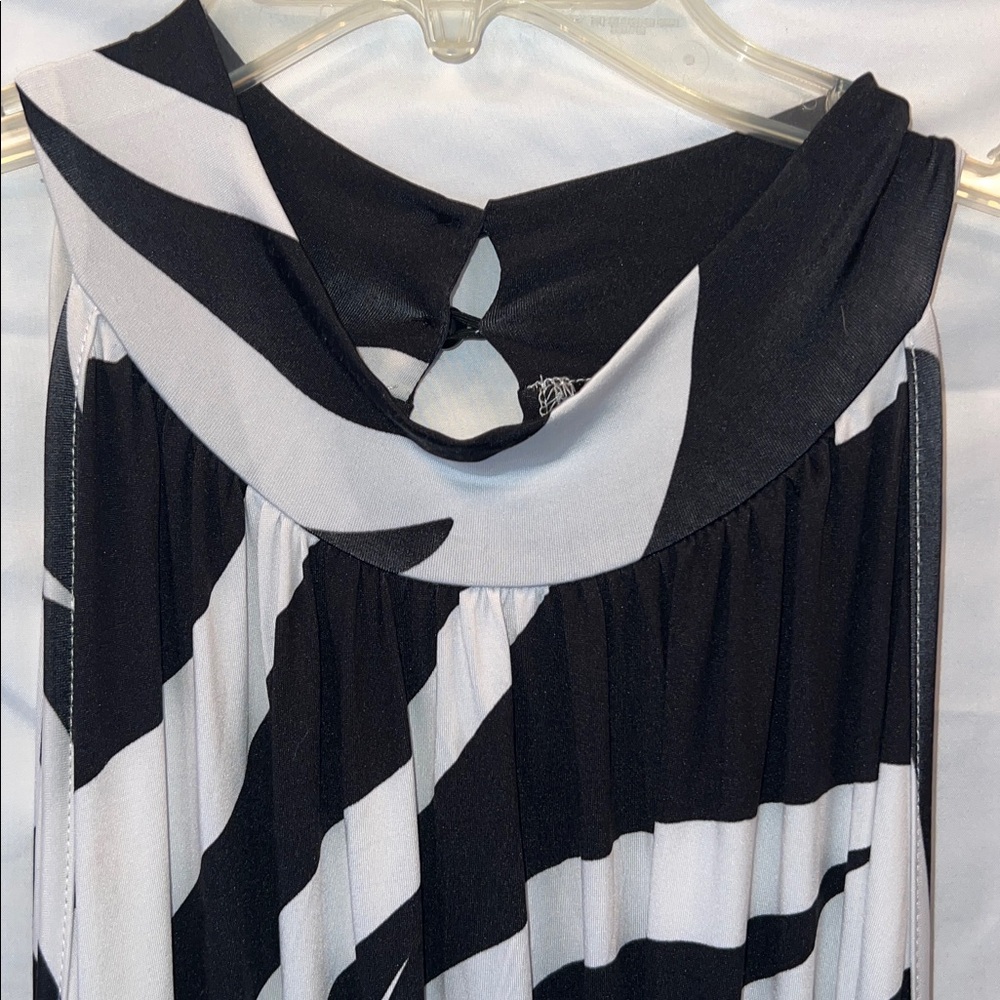 Ashley Stewart Black and White Maxi Dress - Picture 2 of 6